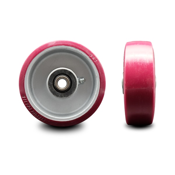 Service Caster SCC-5" Poly on Aluminum Wheel Only w/Roller Bearing - 1/2" Bore-900 lbs Capacity SCC-PAR520 - main